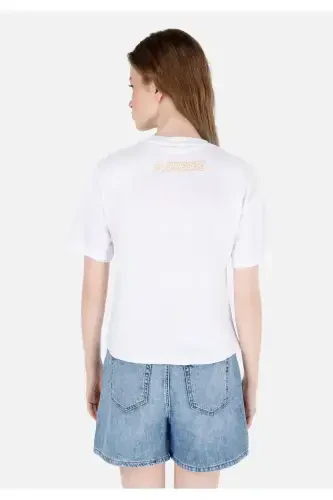 Beyaz Kadın Tshirt K.kol - COLIN’S (1)