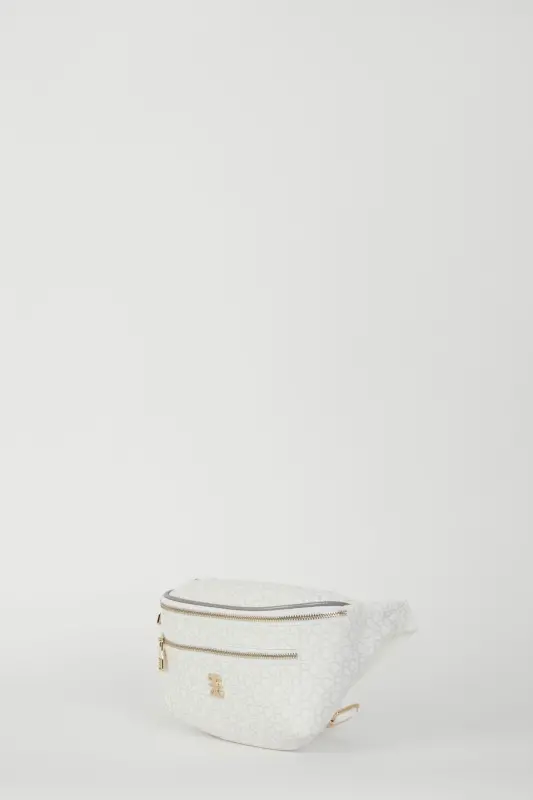 Beyaz Küçük Alfabe Kadın Bel Çantası 05PO22Y1542-Kucuk Alfabe Beyaz - 3