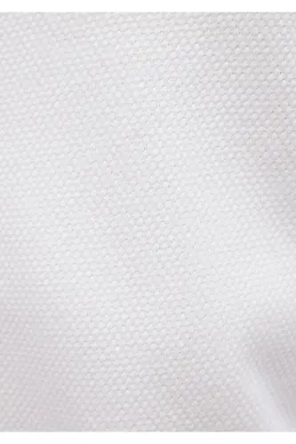 Beyaz Örme Gömlek Slim Fit / Dar Kesim 0211107-620 - Beyaz-620 - 1