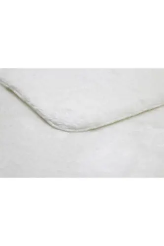 Beyaz Oval Post Halı Peluş Yumuşak Kaymaz Dot Taban Antibakteriyel - Beyaz - 5