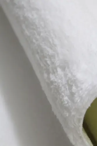 Beyaz Oval Post Halı Peluş Yumuşak Kaymaz Dot Taban Antibakteriyel - Beyaz - 6