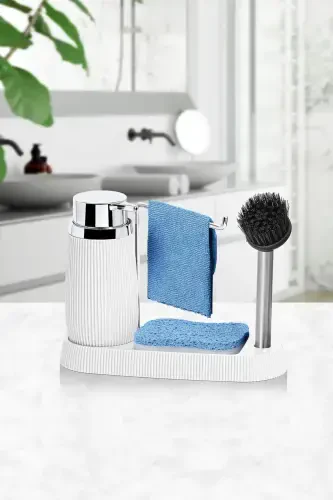 Beyaz Premium Lavabo Seti-Beyaz - 1