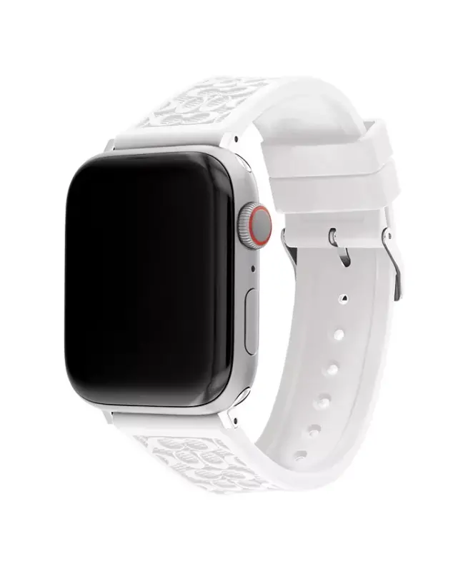 White Silicone Strap 42/44/45mm Apple Watch Band - White - 2