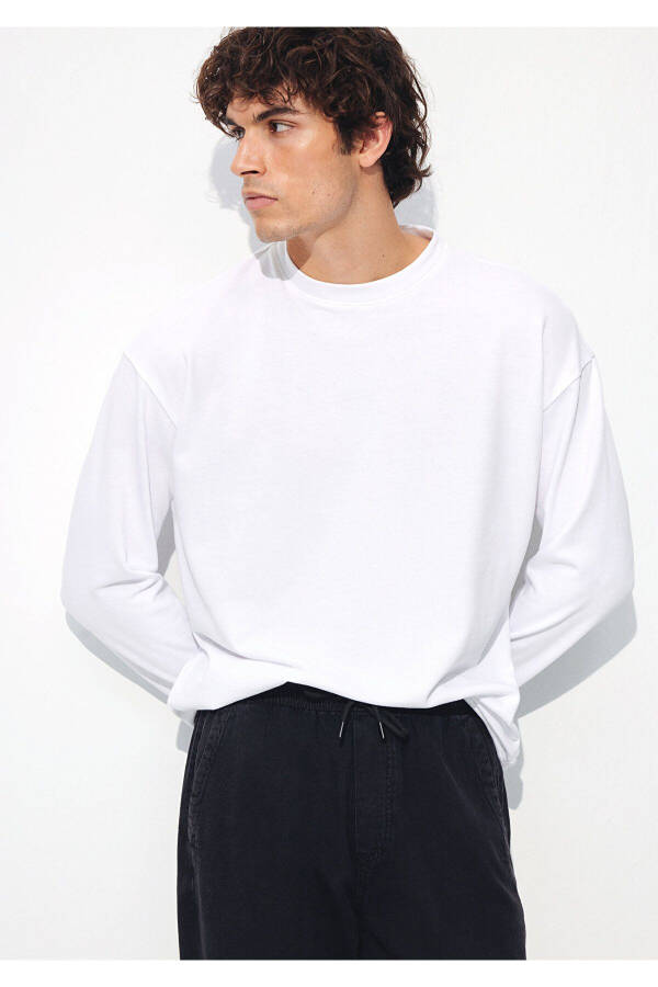 Beyaz Sweatshirt 0S10207-620 - 13