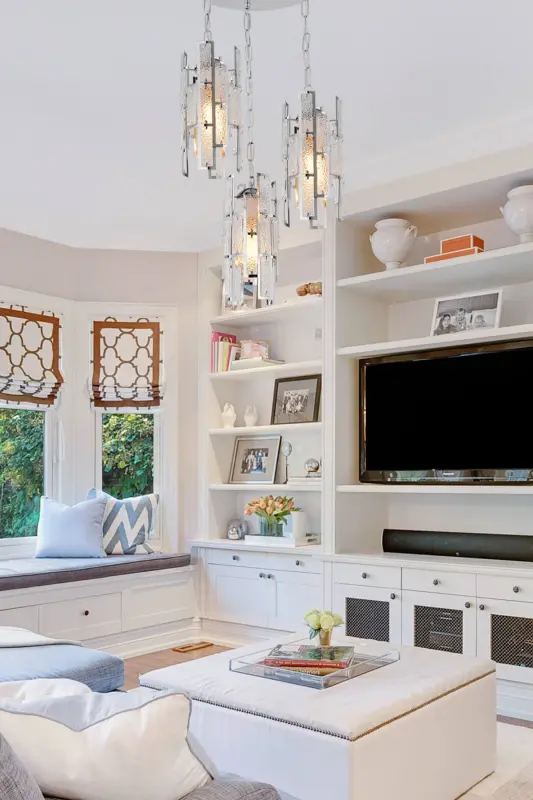 Beyaz Üçlü 3'lü Cam Sarkıt Avize Yatak Odası Salon Mutfak Koridor Lamba-Gümüş - 1