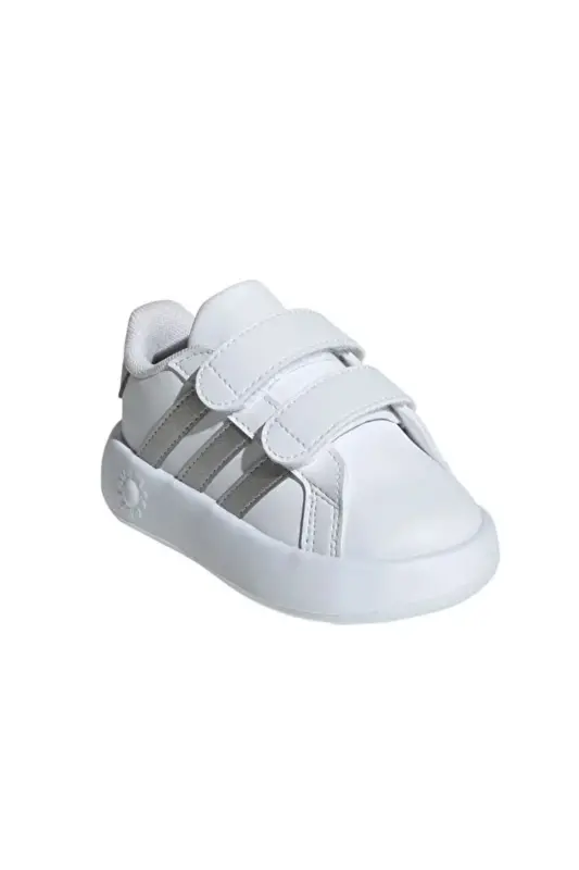 Beyaz Unisex Bebek Yürüyüş Ayakkabısı ID5274-Cloud White / Matte Silver / C - 3