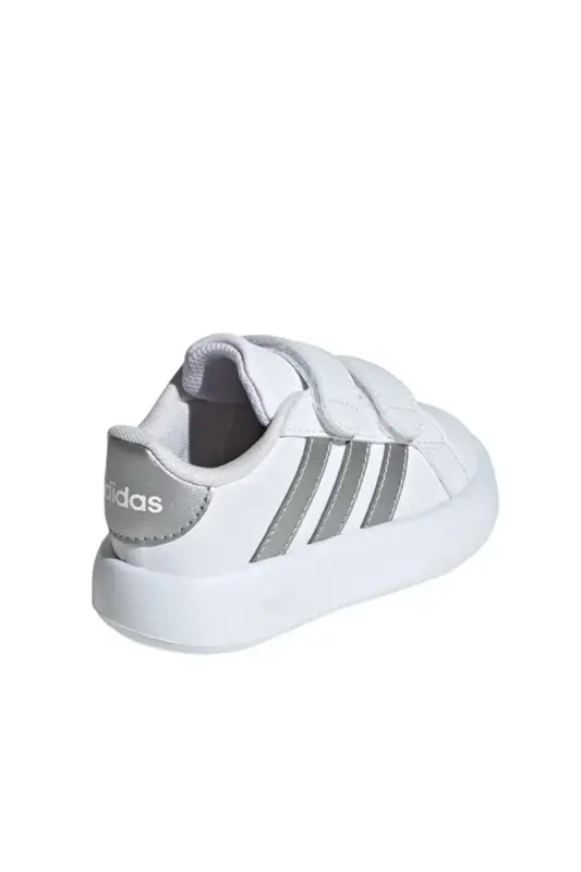 Beyaz Unisex Bebek Yürüyüş Ayakkabısı ID5274-Cloud White / Matte Silver / C - 4