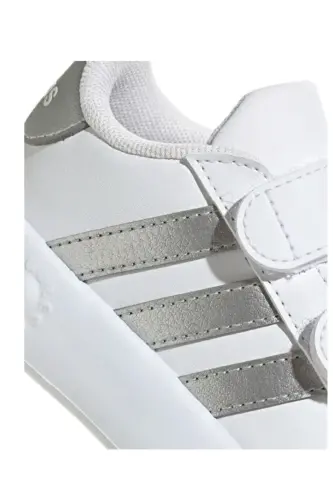 Beyaz Unisex Bebek Yürüyüş Ayakkabısı ID5274-Cloud White / Matte Silver / C - 5