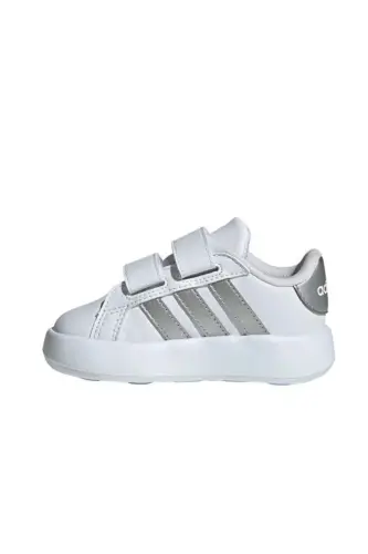 Beyaz Unisex Bebek Yürüyüş Ayakkabısı ID5274-Cloud White / Matte Silver / C - 2