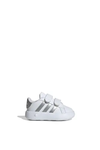 Beyaz Unisex Bebek Yürüyüş Ayakkabısı ID5274 - Cloud White / Matte Silver / C - 3