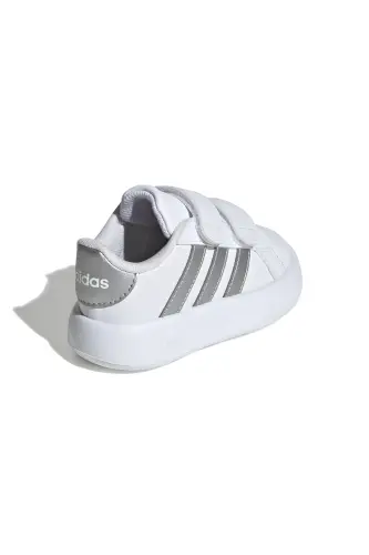 Beyaz Unisex Bebek Yürüyüş Ayakkabısı ID5274 - Cloud White / Matte Silver / C - 5