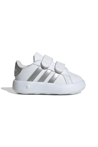 Beyaz Unisex Bebek Yürüyüş Ayakkabısı ID5274 - Cloud White / Matte Silver / C 