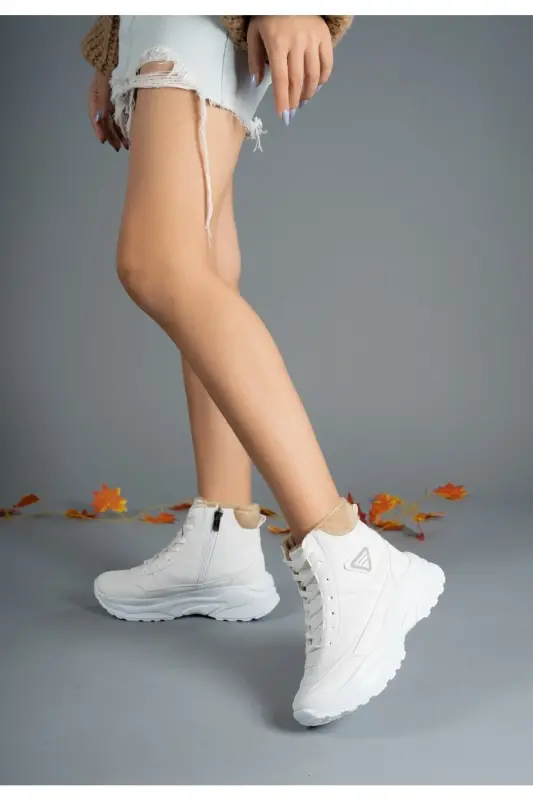 Beyaz Unisex Bot 0012123 - Beyaz - 5