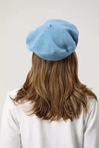BEYLRZID French Beret-Classic Wool Beret Solid Color Womens Beret Cap Hat - 5