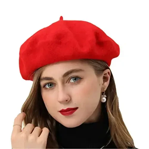 BEYLRZID French Beret-Classic Wool Beret Solid Color Womens Beret Cap Hat - MODAZONE