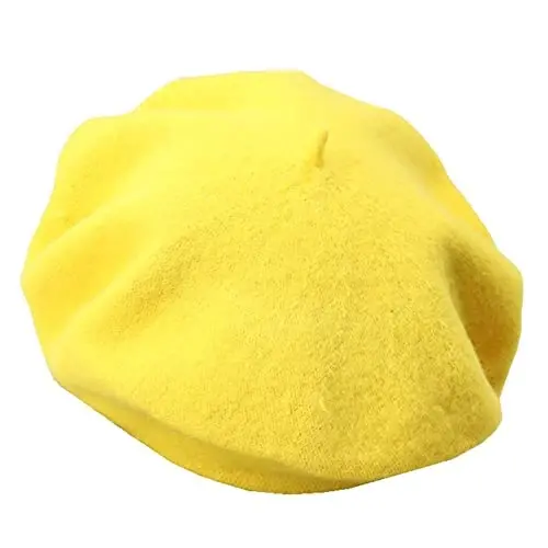 BEYLRZID French Beret-Classic Wool Beret Solid Color Womens Beret Cap Hat - 2