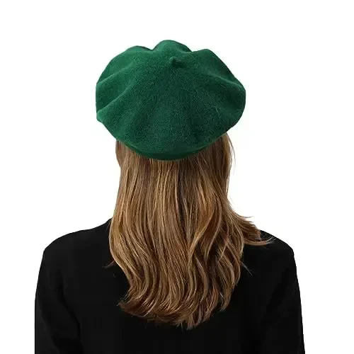 BEYLRZID French Beret-Classic Wool Beret Solid Color Womens Beret Cap Hat - 7