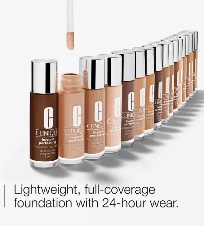 Beyond Perfecting Foundation + Concealer, 1 oz.-07 Cream Chamois - 4