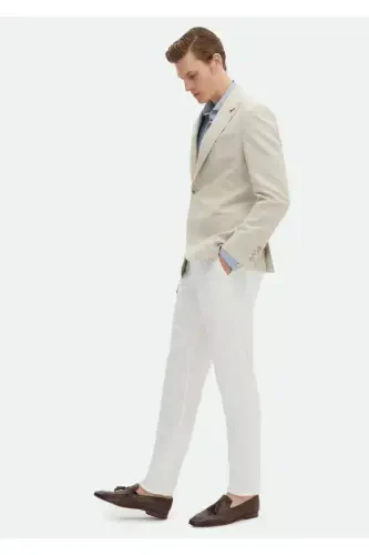 Беж чизиқли Zeroweight Slim Fit пахта аралаш курткалари - 3