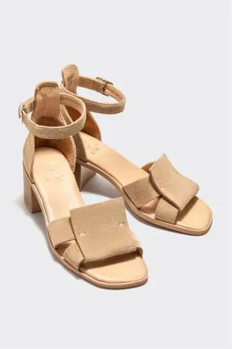 Беж тери аёл туфлилари - ELLE SHOES (1)