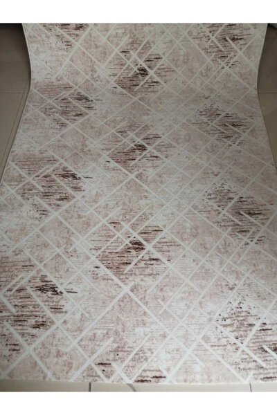 Бежевая мягкая текстура Моющиеся нескользящие четырехсезонные гостиные, ванные комнаты, балконы, молодежные комнаты, порезанные дорожки - ASLAN HOME