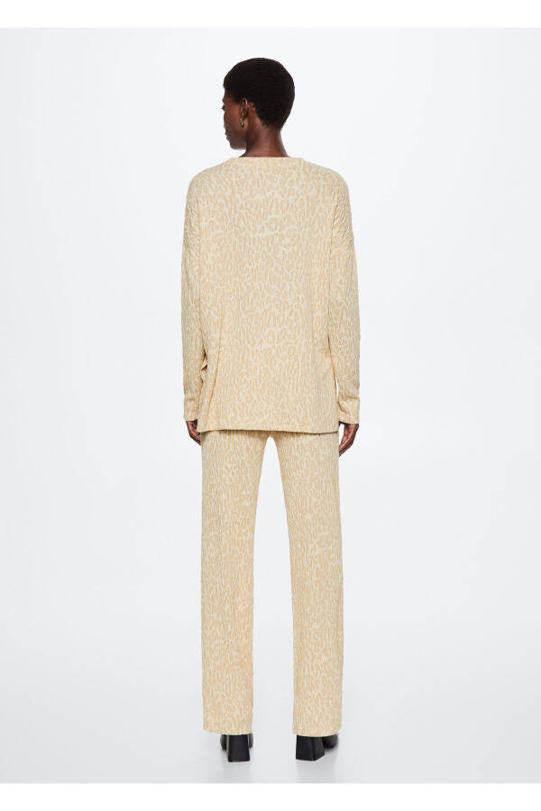 Бежевые женские брюки 37067748 - 7