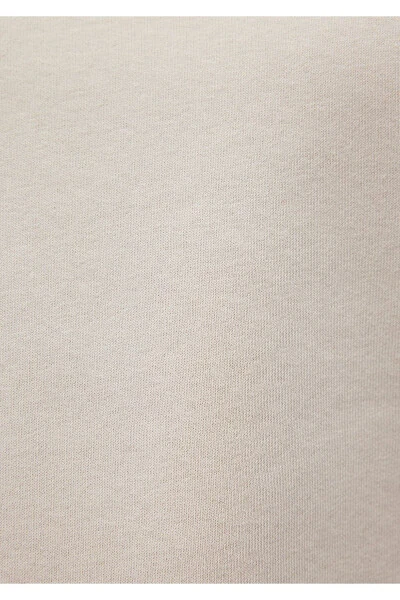 Бежевый базовый кроп-свитер 1611147-70134 - 6