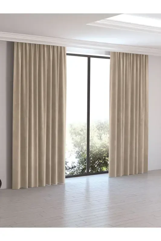 Бежевый Фон Занавес 150x260-Бежевый - 1