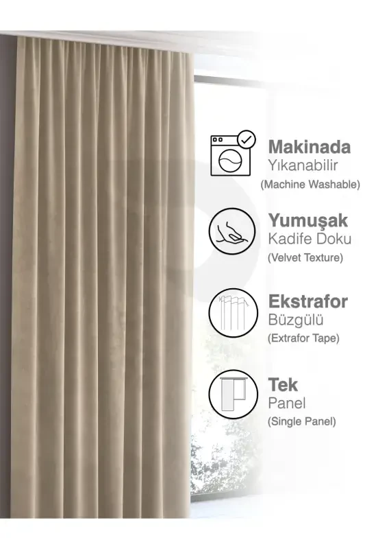 Бежевый Фон Занавес 150x260-Бежевый - 4