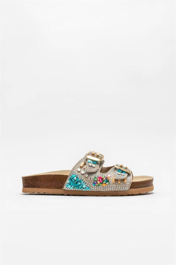 Бежевый Jows Женские Тапочки - 1