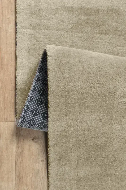 Бежевый Овальный Плюшевый Мягкий Моющийся Нескользящий Dot Основа Антибактериальный Салон Коридор Детский Ковер-Бежевый - 3