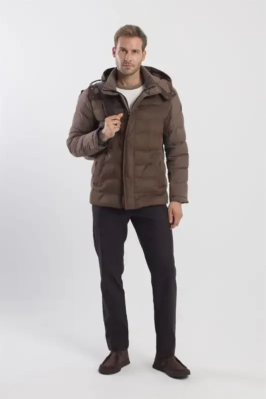 Бежевый повседневный рюкзак с пряжкой - 4