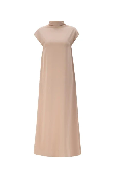 Безрукавное базовое платье 24kh9926 Бежевый - 4