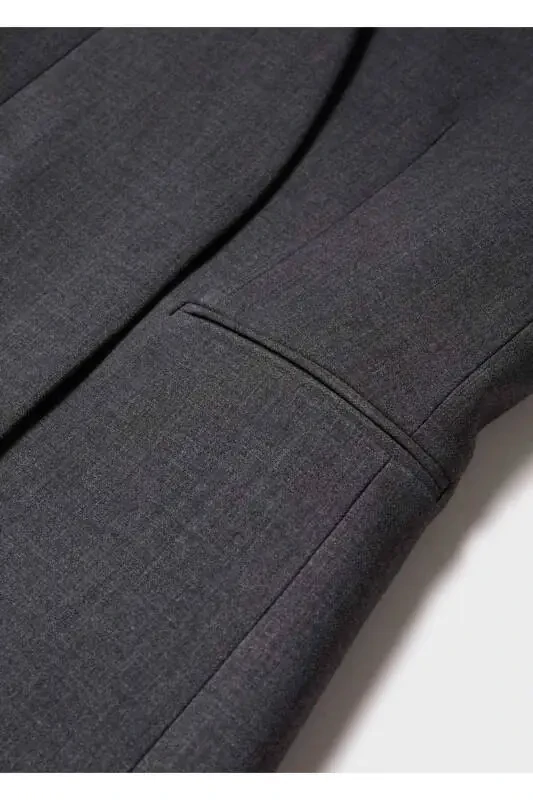 Безворотная тканевая куртка - 5