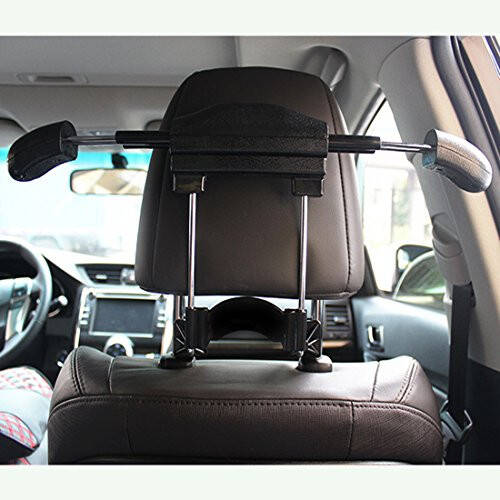 BFRed Car Seat Coat Rack Hanger Seat Chair Back Multifunction Suit Retractable Hanger (Black) - 1