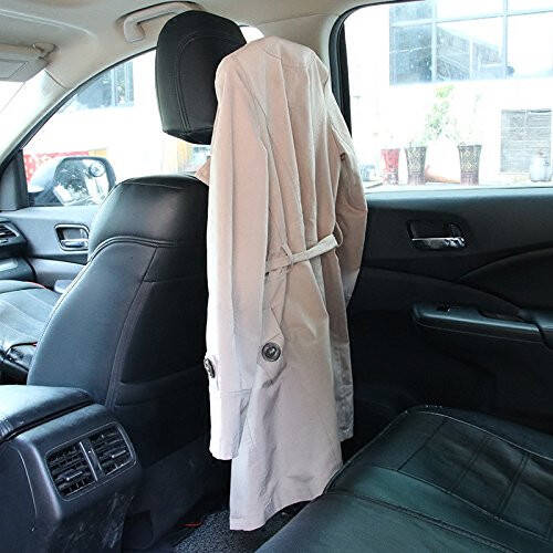 BFRed Car Seat Coat Rack Hanger Seat Chair Back Multifunction Suit Retractable Hanger (Black) - 5