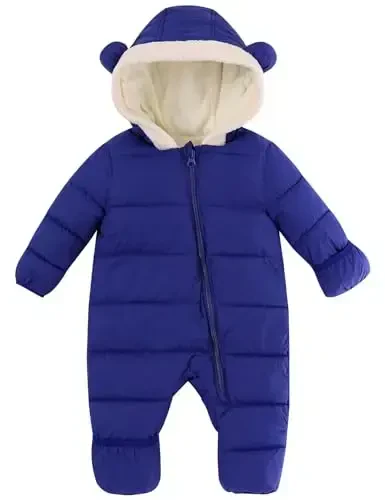 BFUSTYLE Baby Snowsuit 0-24 Months Winter Clothes Infant Boy Girl Puffer Jacket Newborn One Piece Coat with Hooded - Modazone