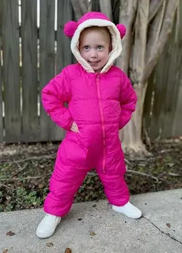 BFUSTYLE Baby Snowsuit 0-24 Months Winter Clothes Infant Boy Girl Puffer Jacket Newborn One Piece Coat with Hooded - Modazone (1)