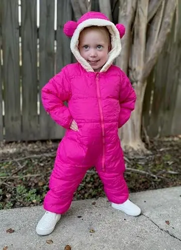 BFUSTYLE Baby Snowsuit 0-24 Months Winter Clothes Infant Boy Girl Puffer Jacket Newborn One Piece Coat with Hooded - 2