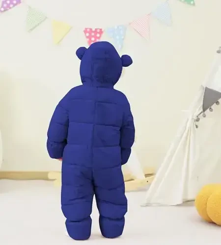 BFUSTYLE Baby Snowsuit 0-24 Months Winter Clothes Infant Boy Girl Puffer Jacket Newborn One Piece Coat with Hooded - 6