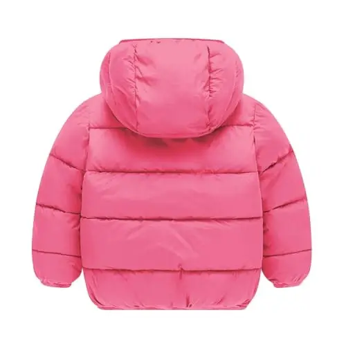 BFUSTYLE Toddler Winter Coats Fleece Thicken Jacket for Baby Girls Boy 1-5T | Infant Girls Boys Warm Fleece Lining Jackets,Zipper Closure Lightweight Windproof Daycare Winter Clothes - 4