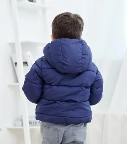 BFUSTYLE Toddler Winter Coats Hooded Infants Fleece Jacket Thickened Jacket for Baby Girls Boys 1-5T - 2