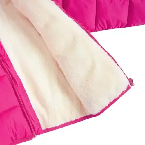 BFUSTYLE Toddler Winter Coats Hooded Infants Fleece Jacket Thickened Jacket for Baby Girls Boys 1-5T - 4
