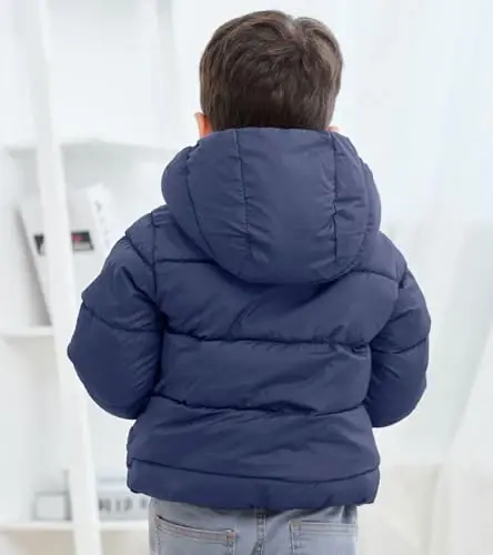 BFUSTYLE Toddler Winter Coats Hooded Infants Fleece Jacket Thickened Jacket for Baby Girls Boys 1-5T - 3