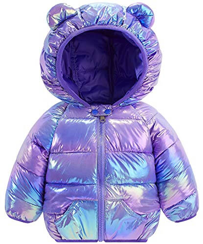 BFUSTYLE Winter Coats for Baby Girls Boys Kids Light Puffer Jacket with Hood - 1