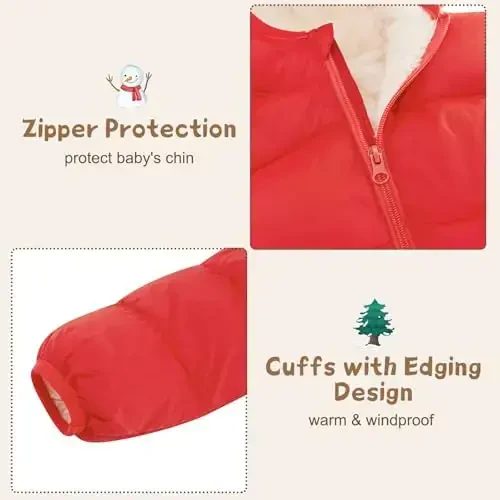 BFUSTYLE Yigitlar Qishki Paltolar Kapüşonlu Chaqaloqlar Jun Kurtkasi Qizlar Bolalar uchun Qalinlashtirilgan Kurtka 1-5T - 5