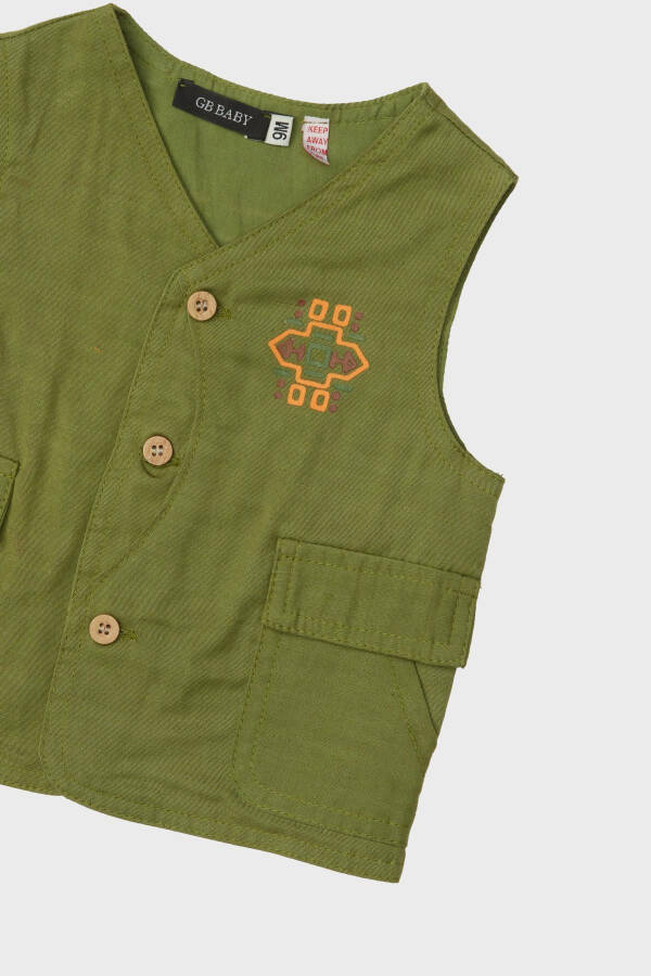 BG Store Baby Boy Green Vest - 6