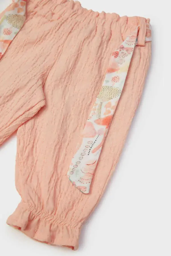 BG Store Baby Girl Salmon Sweatpants - 6