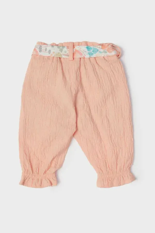 BG Store Baby Girl Salmon Sweatpants - 2