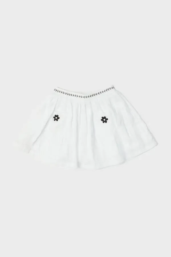 BG Store Baby Girl White Skirt - 4